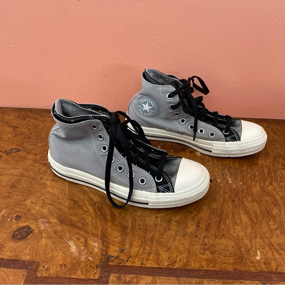 Converse Women Shoes Size 8 All Star chuck Taylor Double Upper Sneakers - Picture 2 of 16